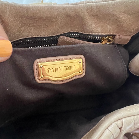 Beige Miu Miu Matelasse Ciara Lux - Picture 10 of 11